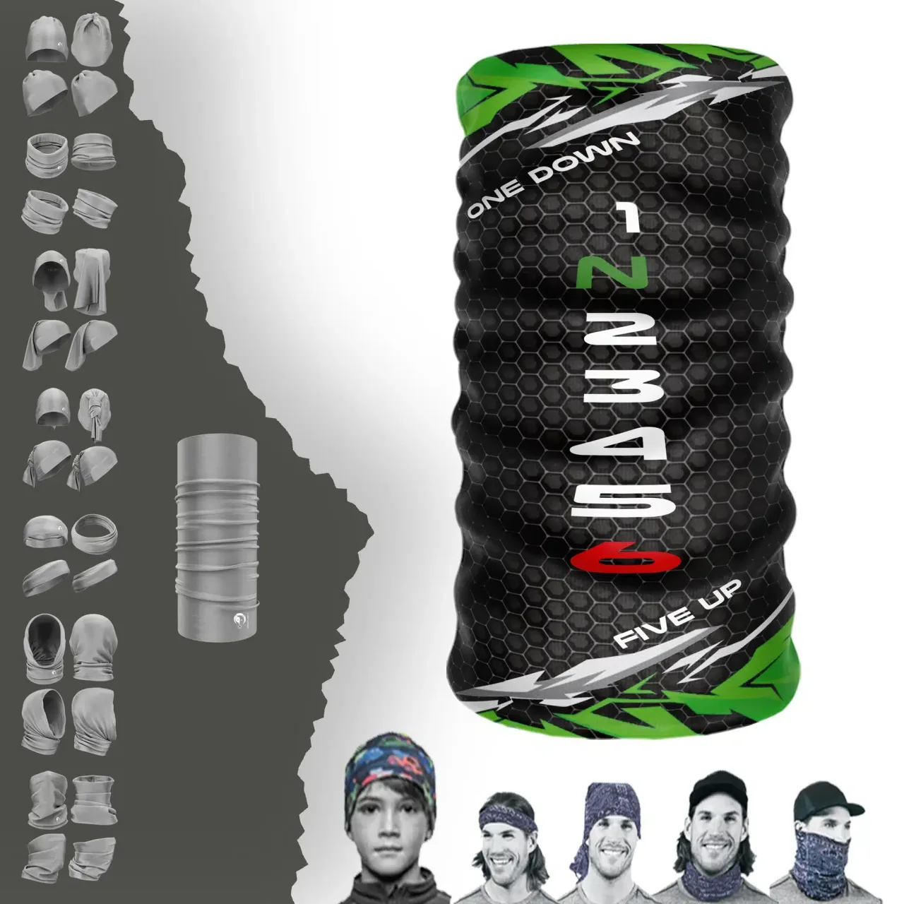 1N23456 Boyunluk Bere Bandana Maske Bone Toka Saçbandı