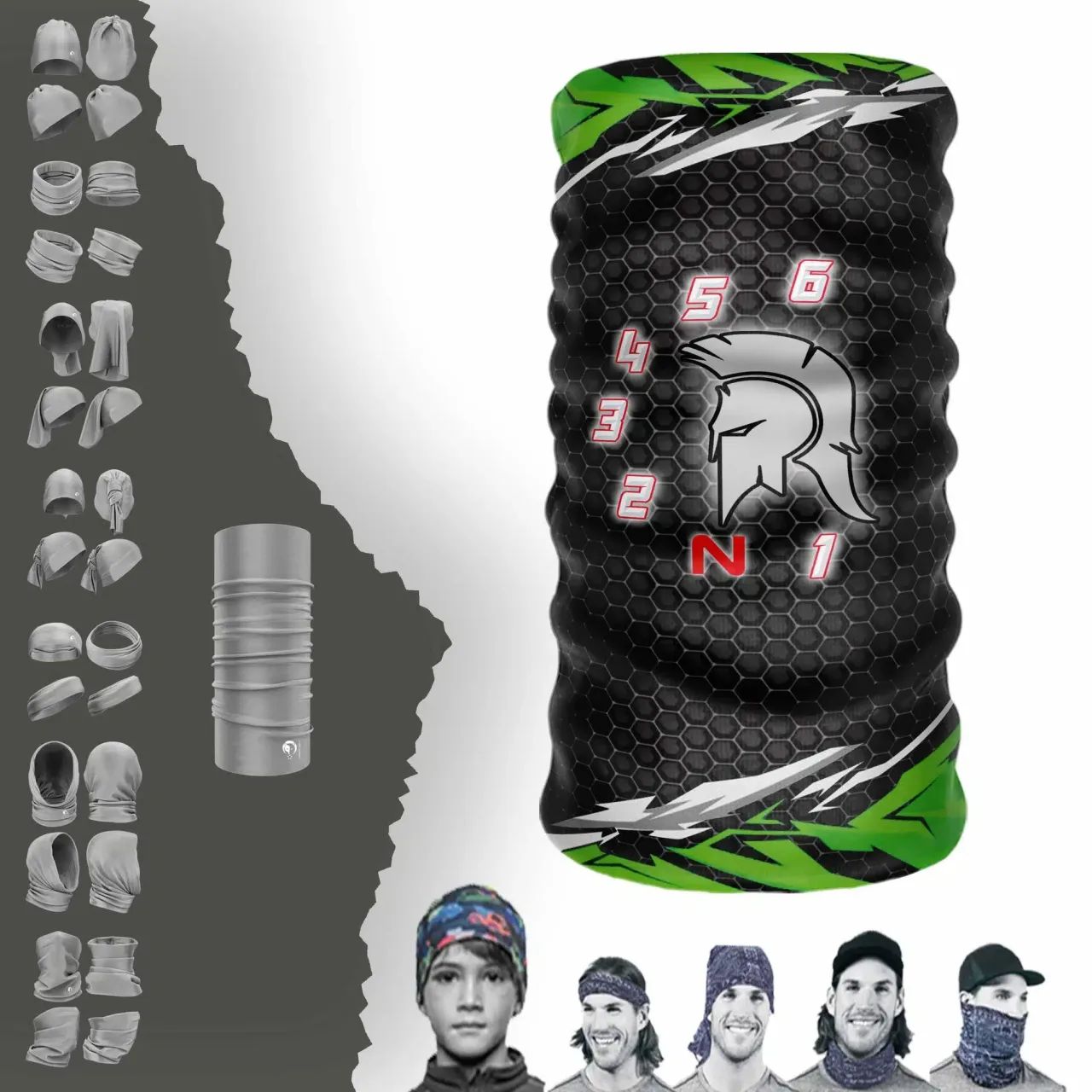 1N23456 Boyunluk Bere Bandana Maske Bone Toka Saçbandı