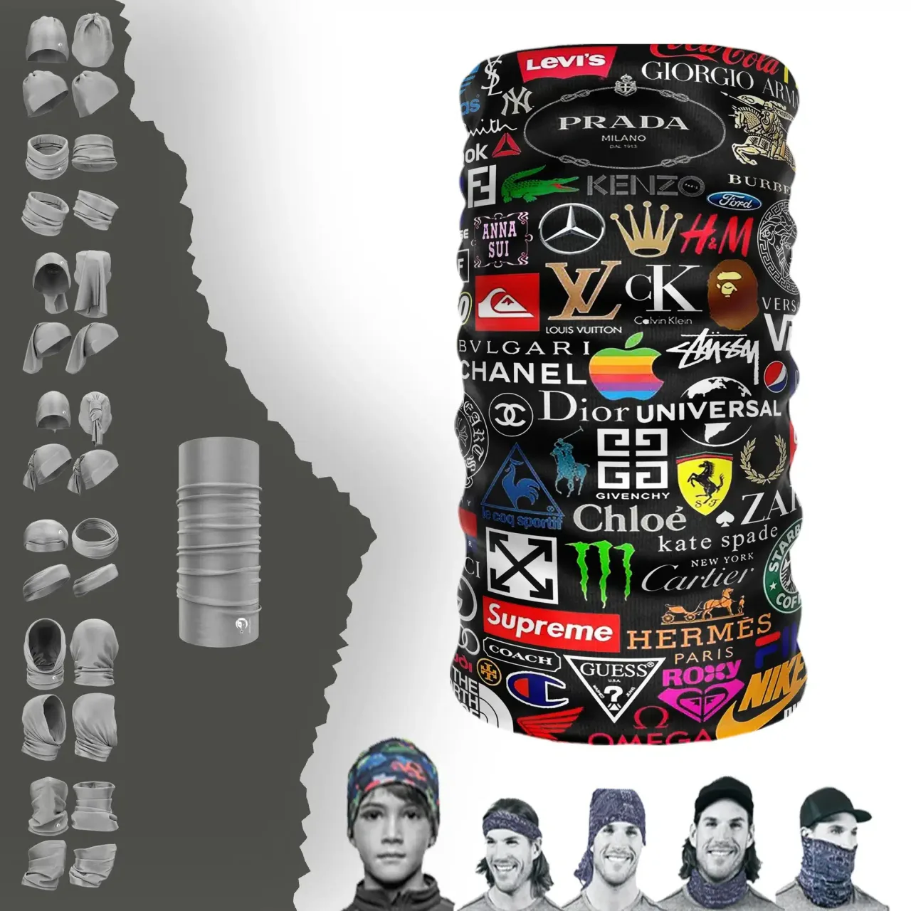 Markalar Boyunluk Bere Bandana Maske Bone Toka Saçbandı