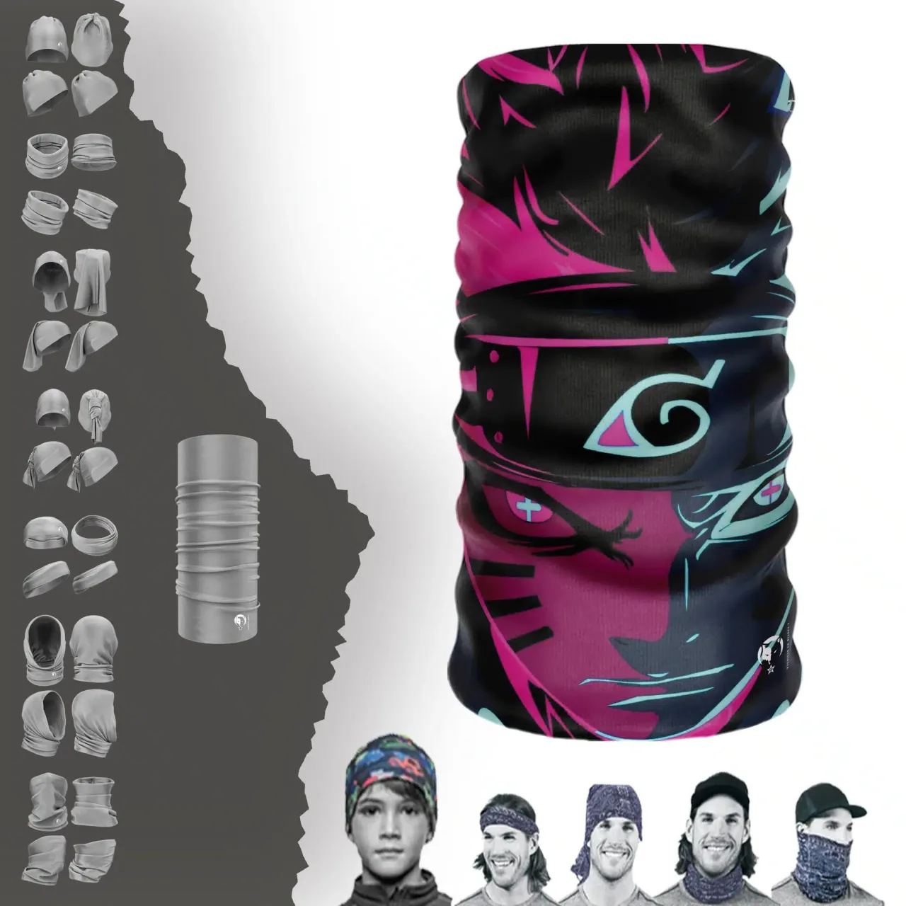 Anime Boyunluk Bere Bandana Maske Bone Toka Saçbandı