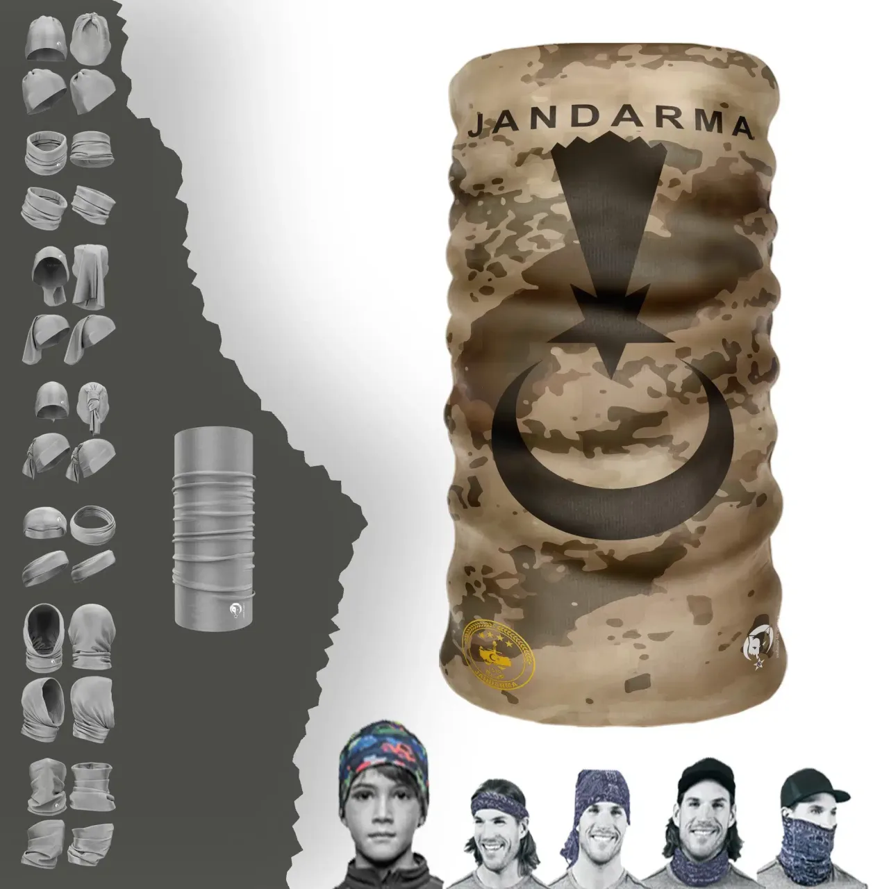 Jandarma Komando Tüp Boyunluk Bandana Baf Toka Maske Saçbandı