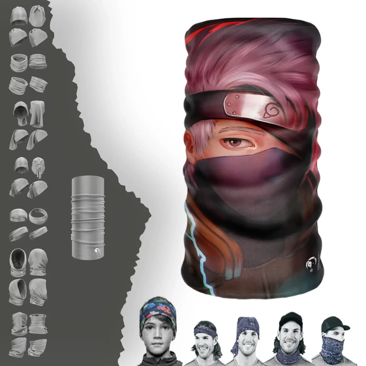 Anime Boyunluk Bere Bandana Maske Bone Toka Saçbandı