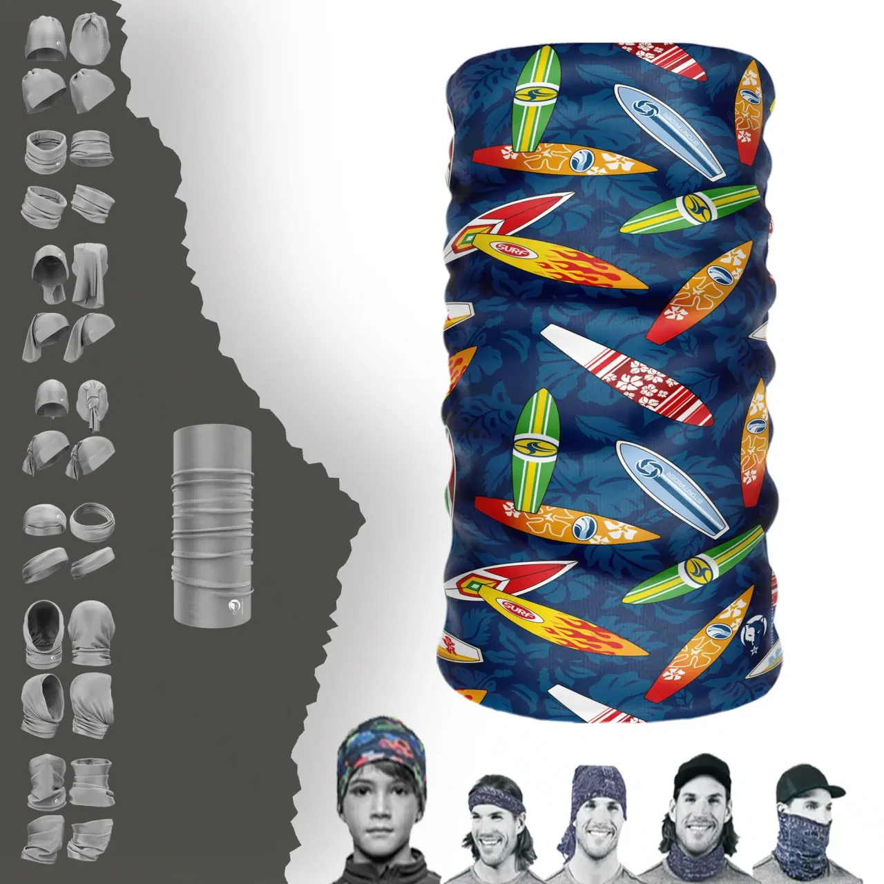 Deniz Temalı Boyunluk Bere Bandana Maske Bone Toka Saçbandı