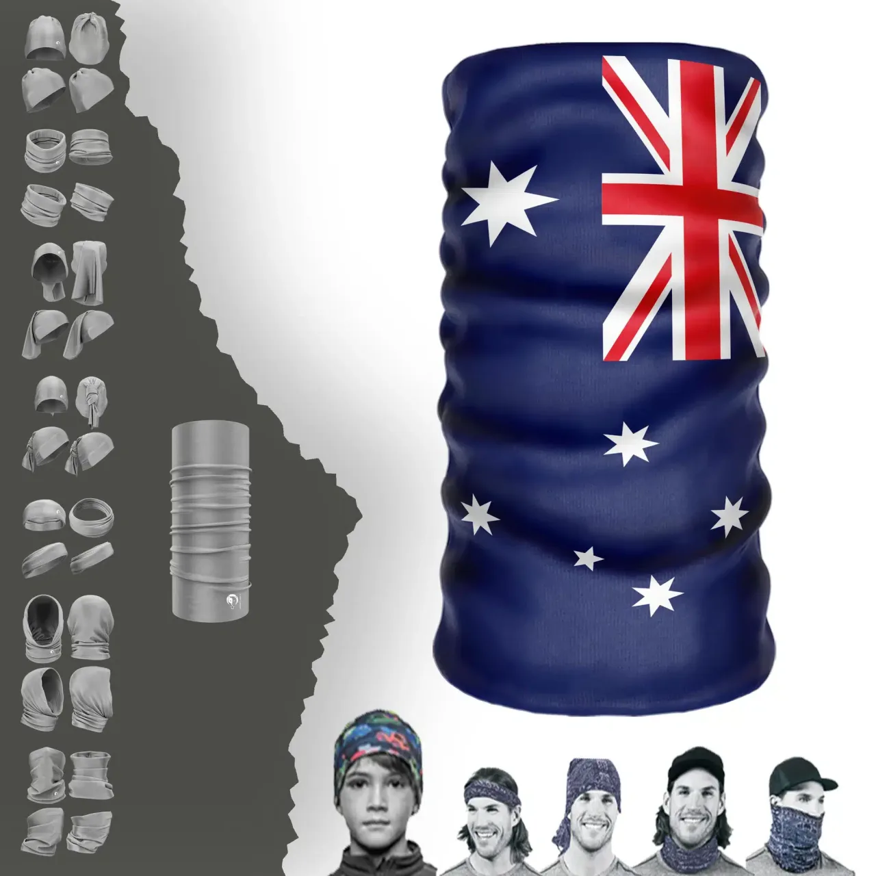 Australia Bayrak Boyunluk Bere Bandana Maske Bone Toka Saçbandı