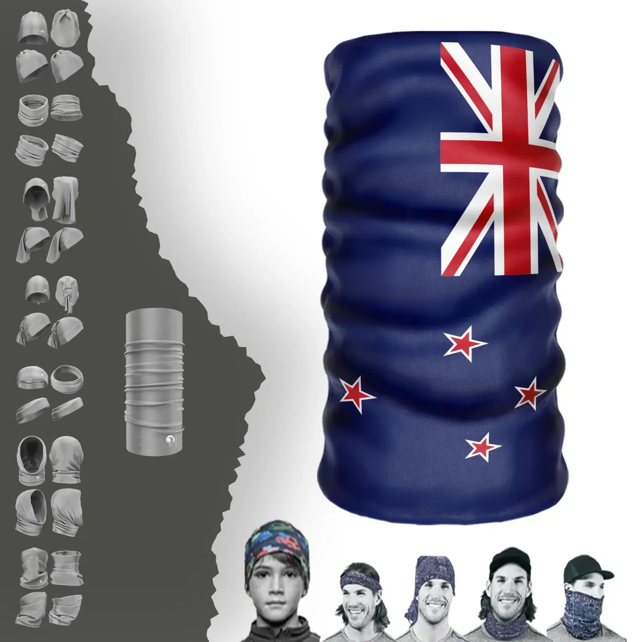 New-Zealand Bayrak Boyunluk Bere Bandana Maske Bone Toka Saçbandı