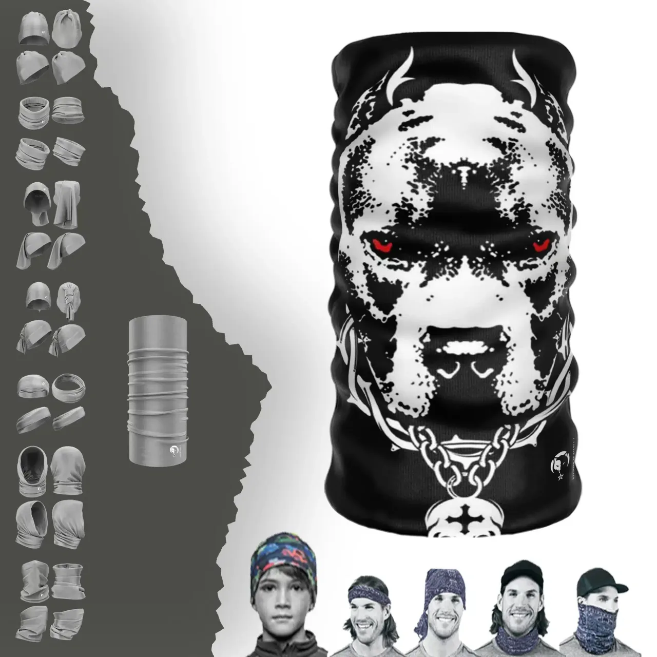 Pitbull Boyunluk Bere Bandana Maske Bone Toka Saçbandı
