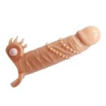 Censan 4 cm Dolgu Uzatmalı Titreşimli Penis Kılıfı