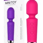 Censan Mini Toy Wand Massager Şarjlı Vibratör - Pembe